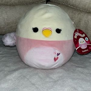 🦜Squishmallows Isadora Pink & White Parakeet First to Market 8” NWT FTM